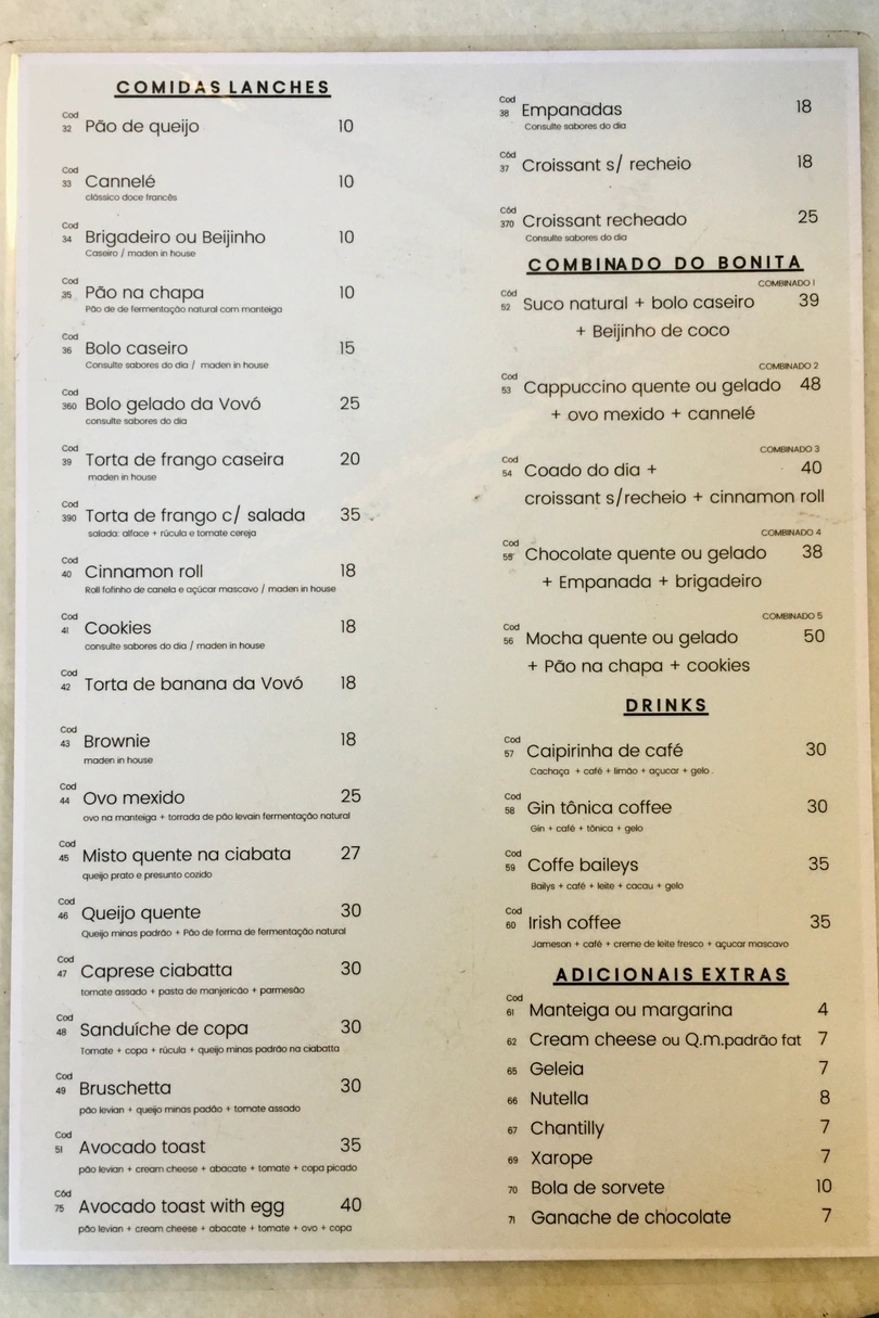 Bonita Café cover