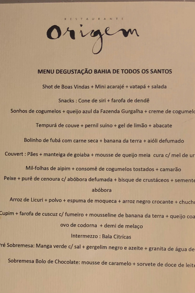 Restaurante Origem cover