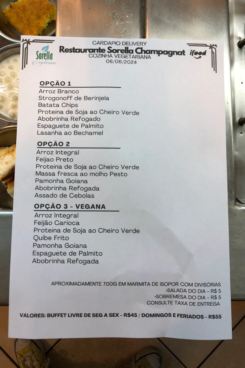 Sorella Restaurante Vegetariano cover